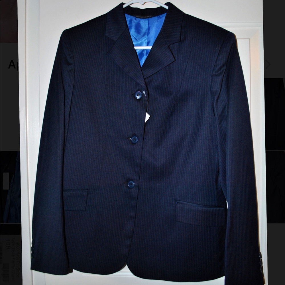 Devon-Aire Ladies Stretch PolyWool Coat Navy